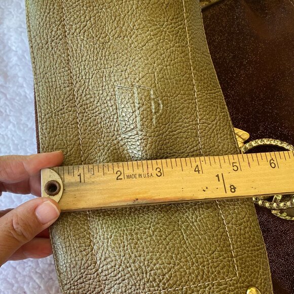 Kathy Van Zeeland Brown Bronze Embellished Large Shoulder Tote - Picture 8 of 16